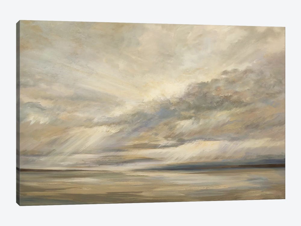 Storm On The Bay by Sheila Finch 1-piece Canvas Art Print