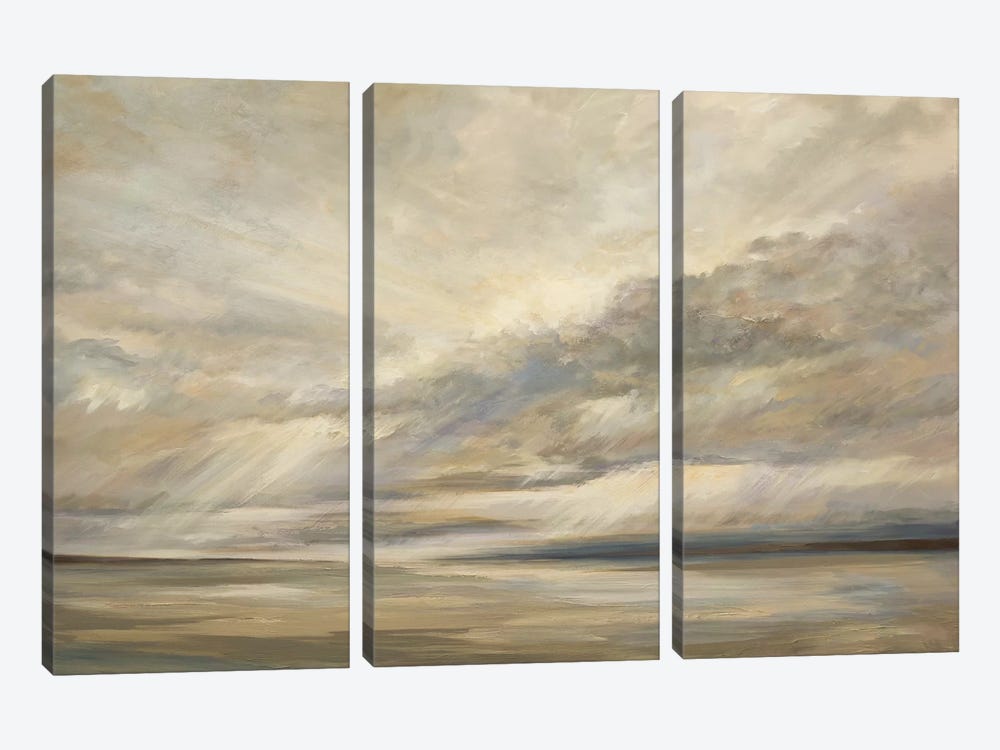 Storm On The Bay by Sheila Finch 3-piece Art Print