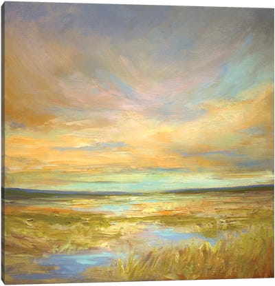 Morning Sanctuary Canvas Art Print - Cloudy Sunset Art
