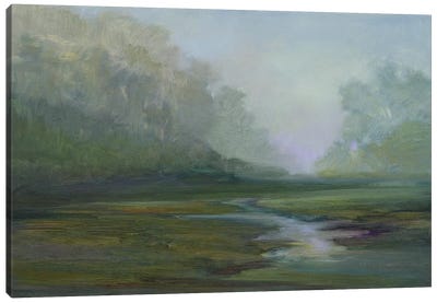 Early Morning Fog Canvas Art Print - Sheila Finch