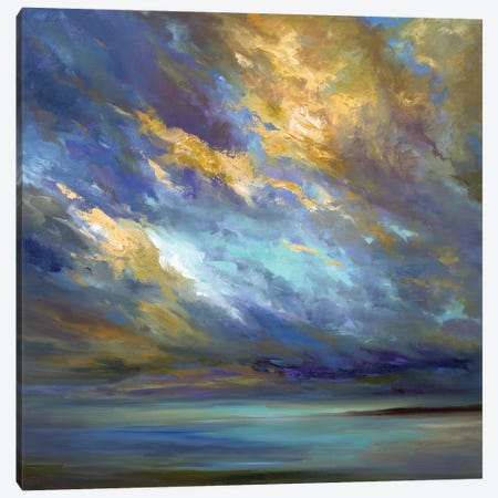 Coastal Clouds XXX Canvas Print #SHE53} by Sheila Finch Canvas Artwork