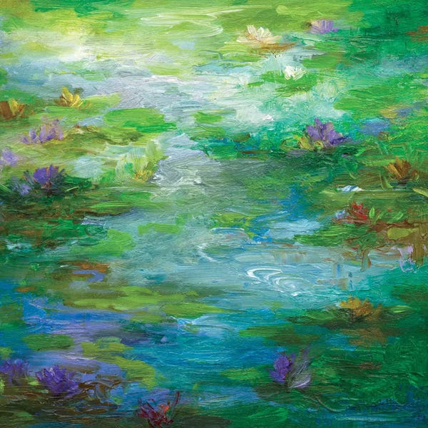 Sheila Finch: Water Lily Pond I by Sheila Finch