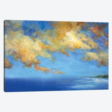Golden Cloudscape Canvas Print #SHE65} by Sheila Finch Canvas Art