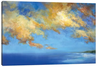Golden Cloudscape Canvas Art Print - Sheila Finch