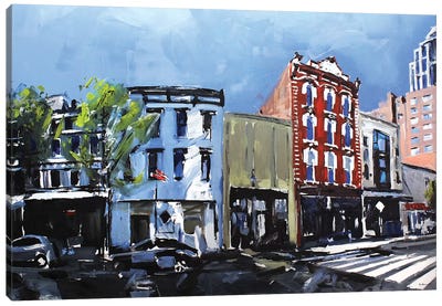 Downtown Raleigh, NC Canvas Art Print - David Shingler
