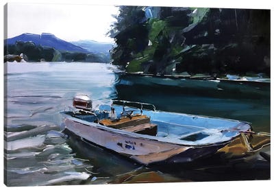 Fishing Canvas Art Print - David Shingler