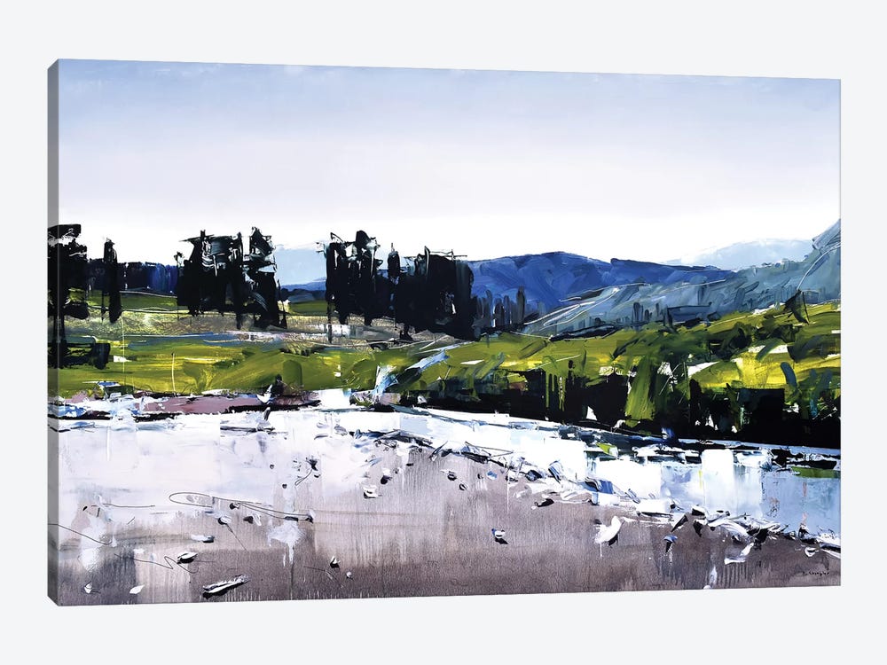 Montana River by David Shingler 1-piece Canvas Print
