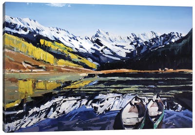 Vail Canoes Canvas Art Print - David Shingler