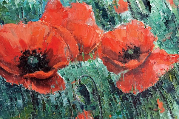 Lana Shamshurina: Red Poppies by Lana Shamshurina