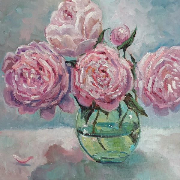 Peonies: Pink Peonies by Lana Shamshurina