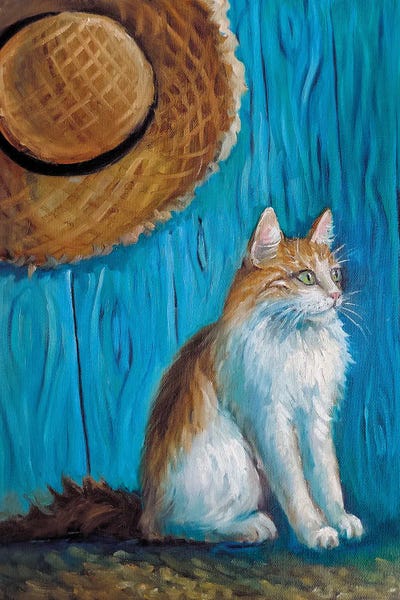 Van Gogh's Cat by Lana Shamshurina canvas print