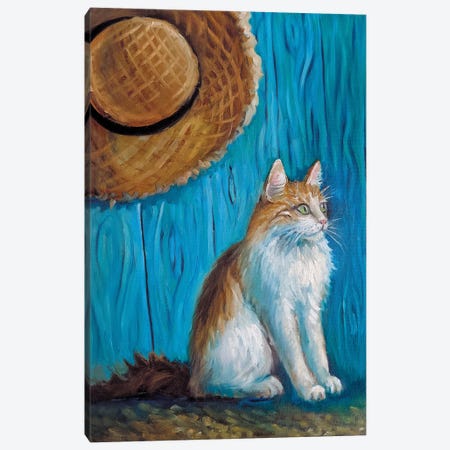 Van Gogh's Cat Canvas Print #SHH20} by Lana Shamshurina Canvas Art
