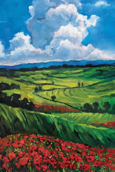 Lana Shamshurina: Poppy Field by Lana Shamshurina