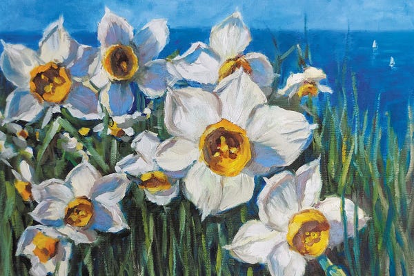 Daffodils: Sea Daffodils by Lana Shamshurina