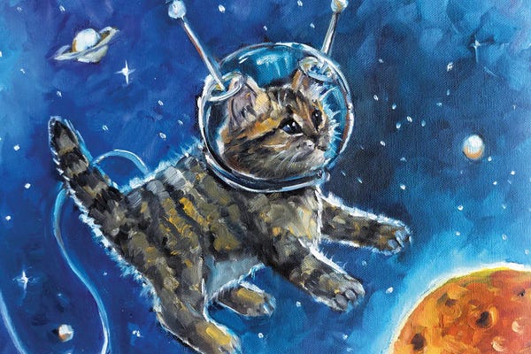 Kittens: Kitten In The Space by Lana Shamshurina