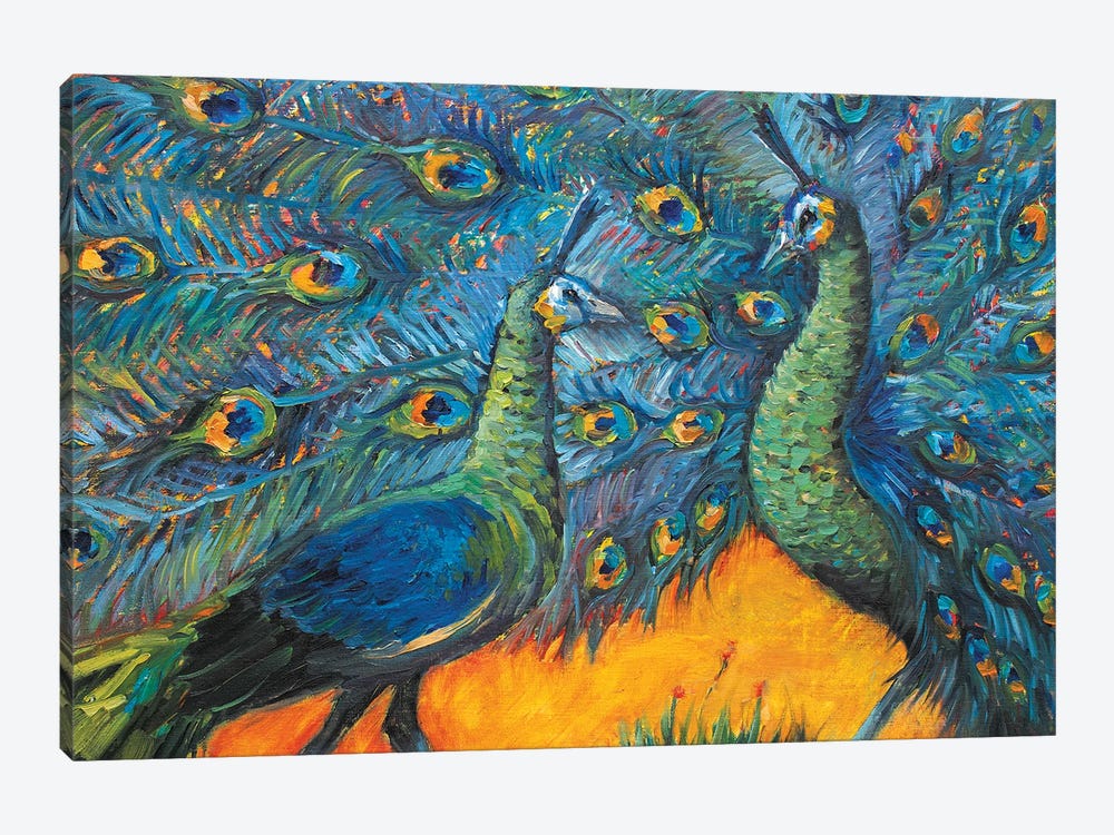 Avan Peacocks by Lana Shamshurina 1-piece Canvas Art Print