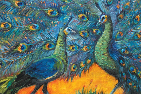 Lana Shamshurina: Avan Peacocks by Lana Shamshurina