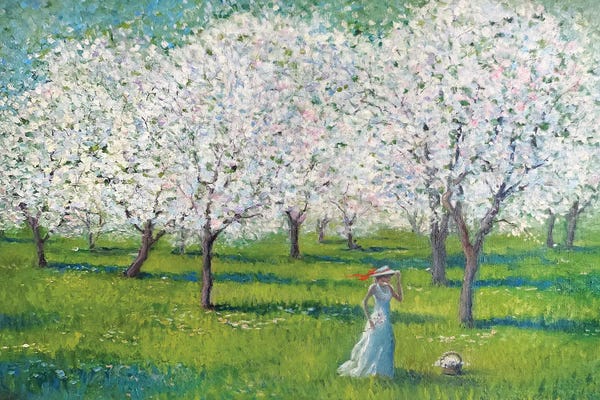 Artists Like Monet: Cherry Garden by Lana Shamshurina
