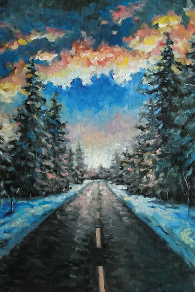 Evergreen Trees: Towards The Sun by Lana Shamshurina