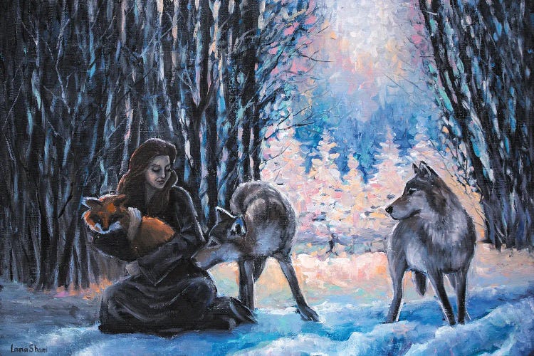 Running With The Wolves by Lana Shamshurina wall art
