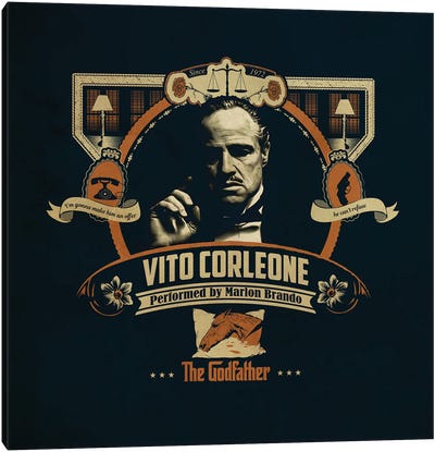 Vito Corleone Canvas Art Print - Don Vito Corleone
