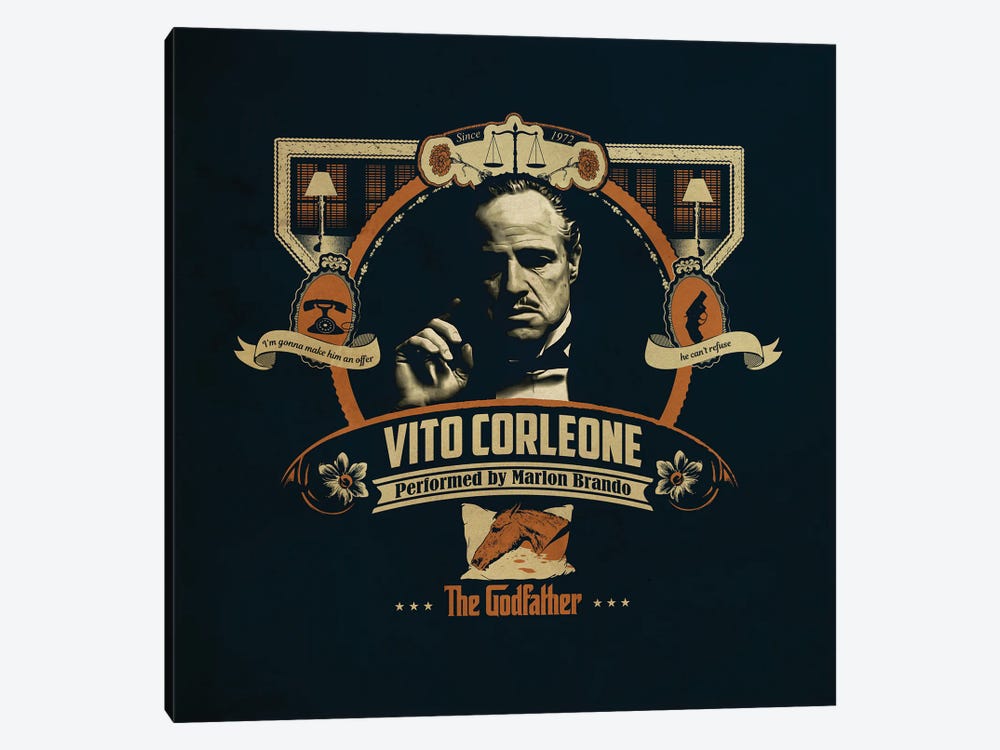 Vito Corleone by Shinewall 1-piece Canvas Art Print