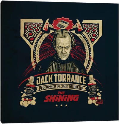Jack Torrance Canvas Art Print - Horror Movie Art