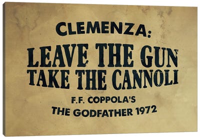 Clemenza Canvas Art Print - Crime & Gangster Movie Art
