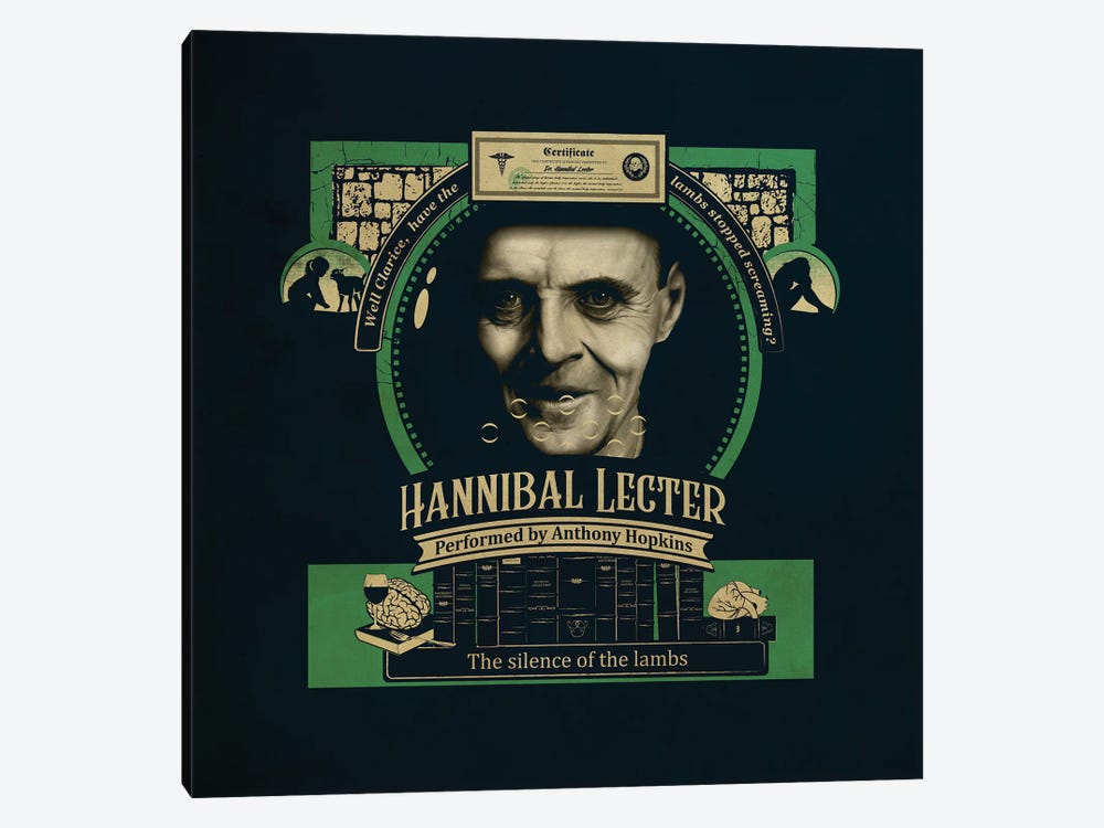 Hannibal Lecter by Shinewall 1-piece Art Print