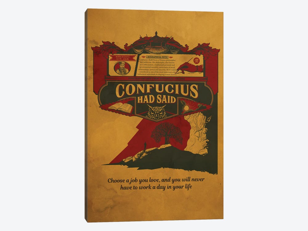 Confucious Quote by Shinewall 1-piece Art Print