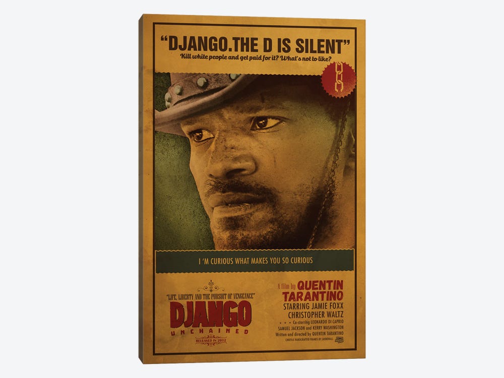 Django Unchained by Shinewall 1-piece Canvas Art