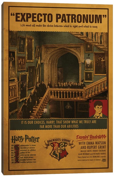 Harry Potter Canvas Art Print - Vintage Décor