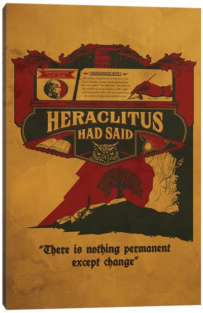 Heraclitus Canvas Art Print - Motivational