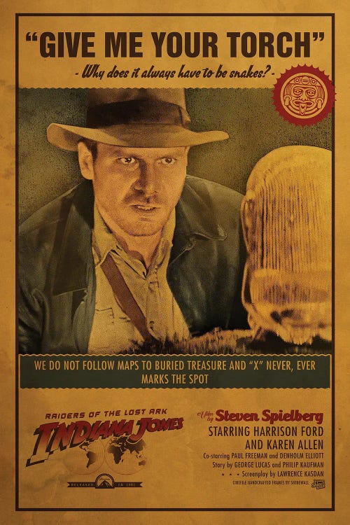 Indiana Jones by Shinewall wall art