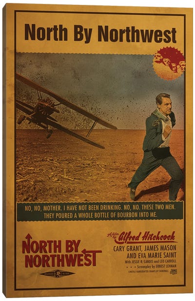 North By Northwest Canvas Art Print - By Air