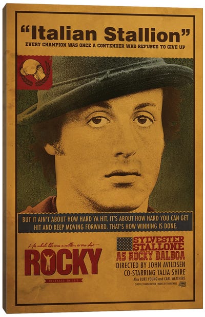 Rocky Canvas Art Print - Sports Film Art