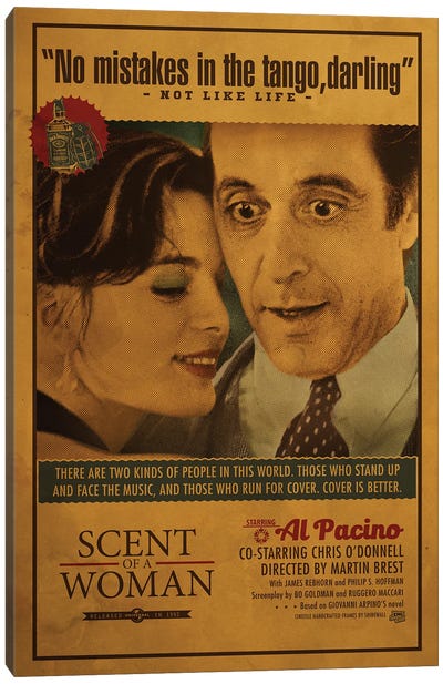 Scent Of A Woman Canvas Art Print - Al Pacino