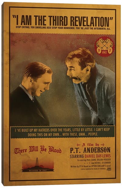 There Will Be Blood Canvas Art Print - Actor & Actress Art