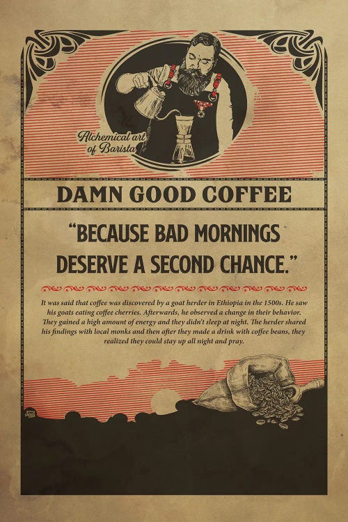 Barista Retro Poster