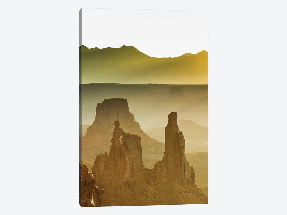 Golden Spires And Mesas by Bill Sherrell 1-piece Canvas Wall Art