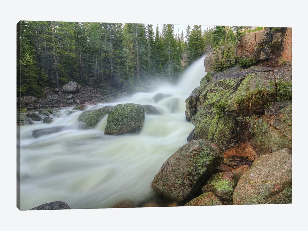 Horizontal Alberta Falls by Bill Sherrell 1-piece Canvas Print