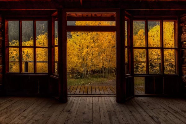 Doors: A Rainy Day At The Historic Ashcroft Hotel by Bill Sherrell