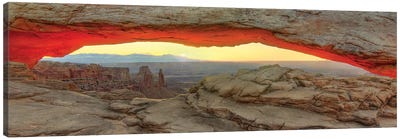 New Day Dawning At Mesa Arch Canvas Art Print - Bill Sherrell