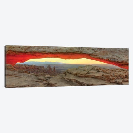 New Day Dawning At Mesa Arch Canvas Print #SHL147} by Bill Sherrell Art Print