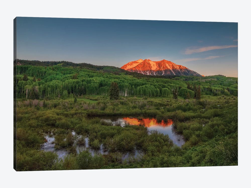 Spring Sunrise At East Beckwith Mountain by Bill Sherrell 1-piece Canvas Print