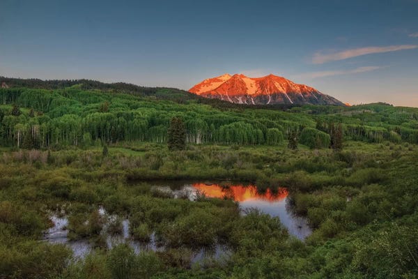 Bill Sherrell: Spring Sunrise At East Beckwith Mountain by Bill Sherrell