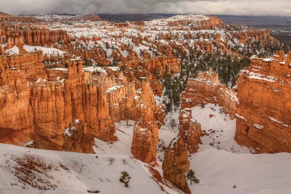 Bill Sherrell: Storm Brewing Over Bryce Canyon by Bill Sherrell