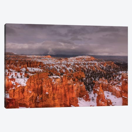 Storm Over Bryce Canyon Canvas Print #SHL190} by Bill Sherrell Canvas Print