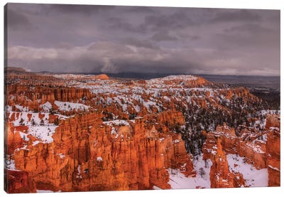 Storm Over Bryce Canyon Canvas Art Print - Bryce Canyon National Park Art