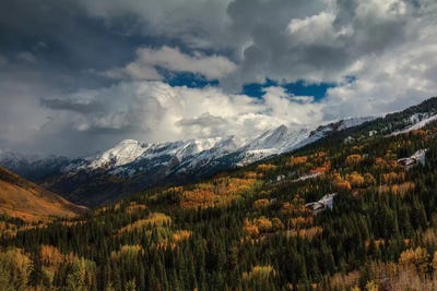 Storm Over Red Mountain Pass by Bill Sherrell framed wall art
